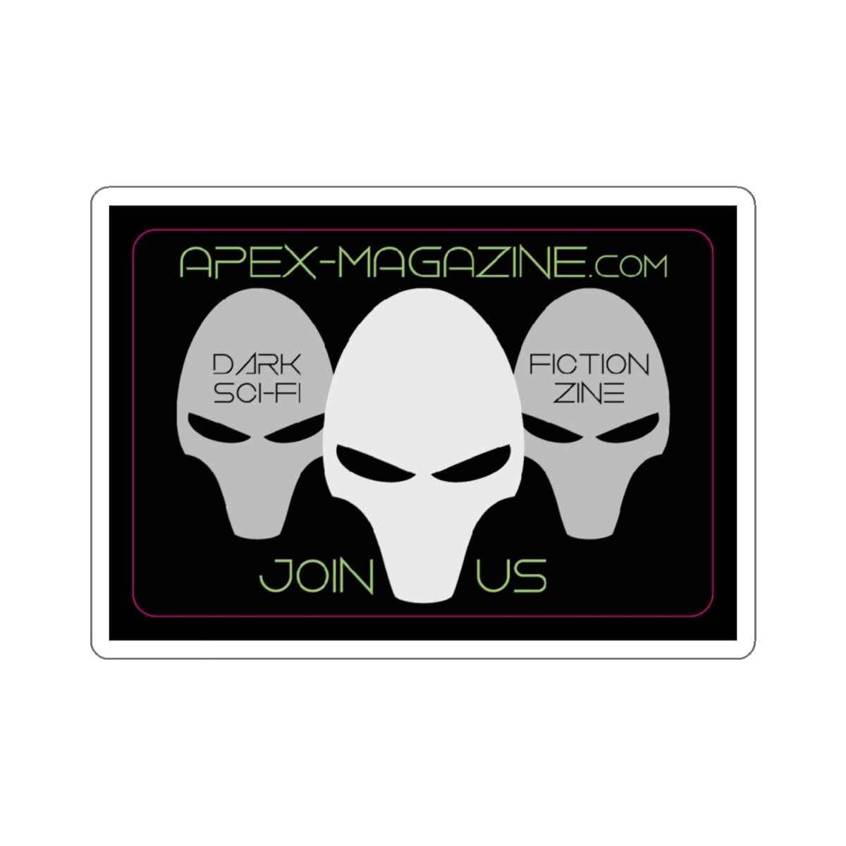 Apex Magazine Triple Alien Head Stickers