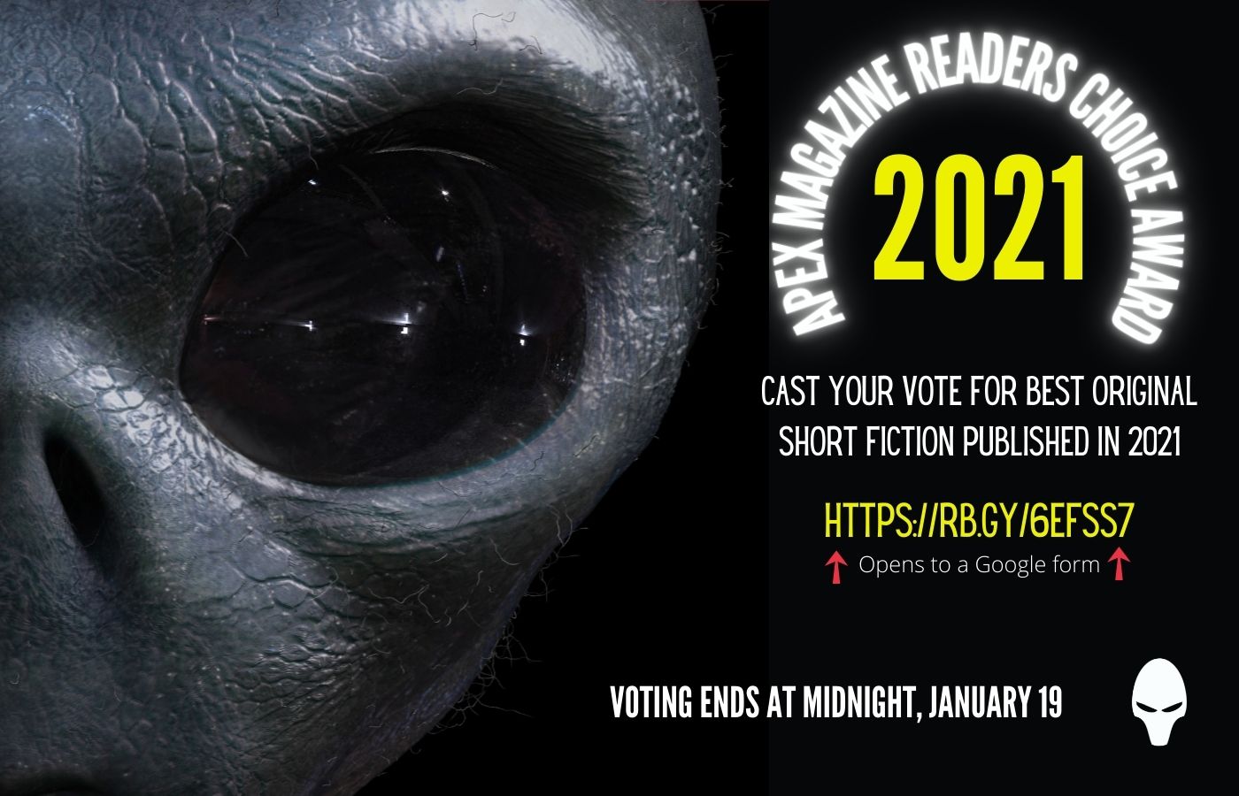 Apex 2021 Reader's Choice Award & Cover of the Year