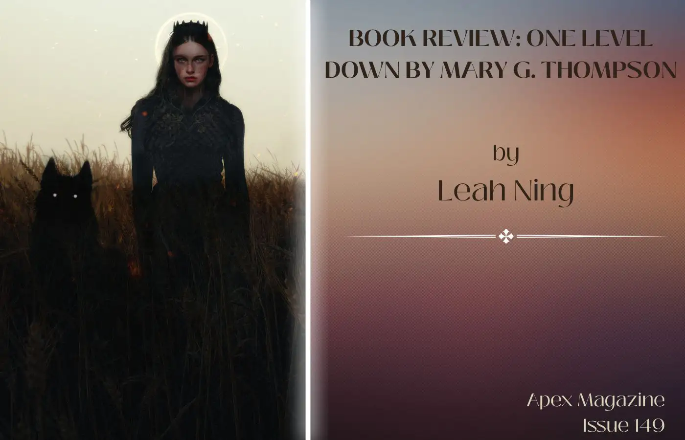 Book Review: ONE LEVEL DOWN by Mary G. Thompson