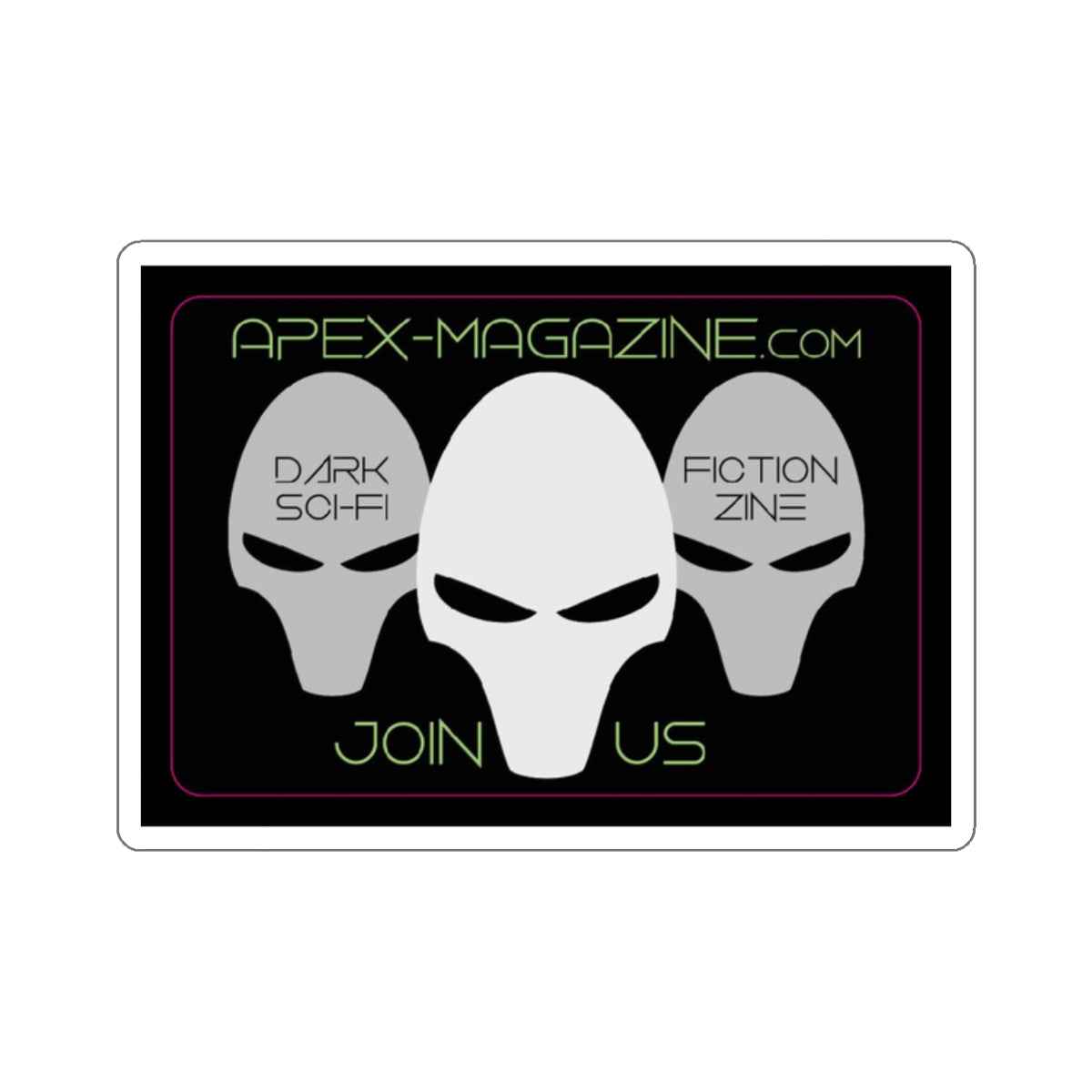 Apex Magazine Triple Alien Head Stickers